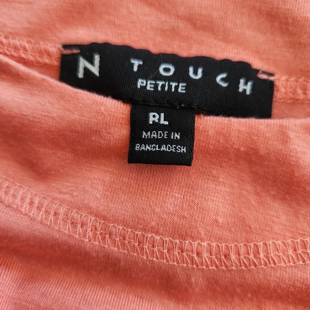 N Touch Women's Coral Top Side Ties Petite - Picture 4 of 5